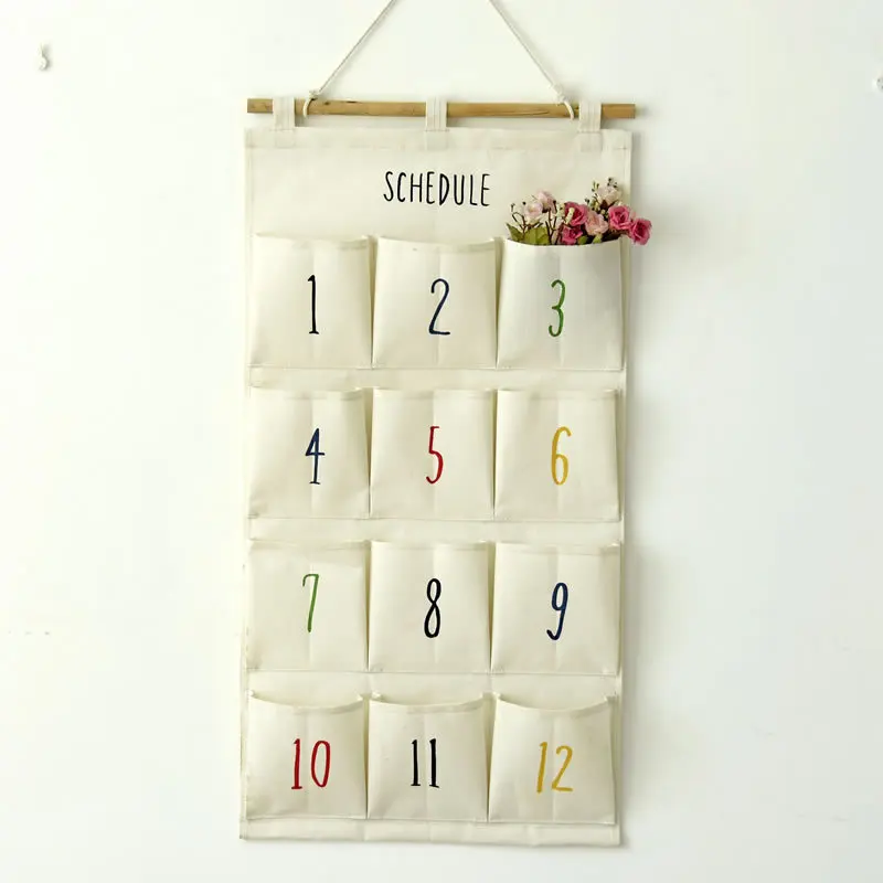 

Cotton And Linen Hanging Bags To Storage Hanging Bags Cabinet Wall Hanging