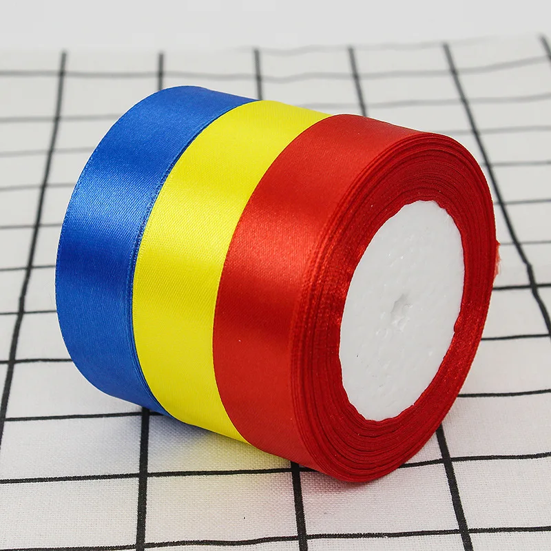 1 дюйм атласные ленты 22 м/лот Рождество Хэллоуин Свадьба День рождения Подарочная