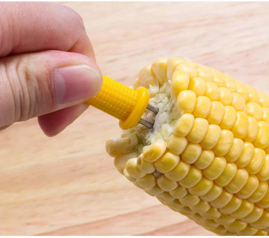 12 шт. Кукуруза в початках держатели Нержавеющая сталь барбекю зубцами шампуры