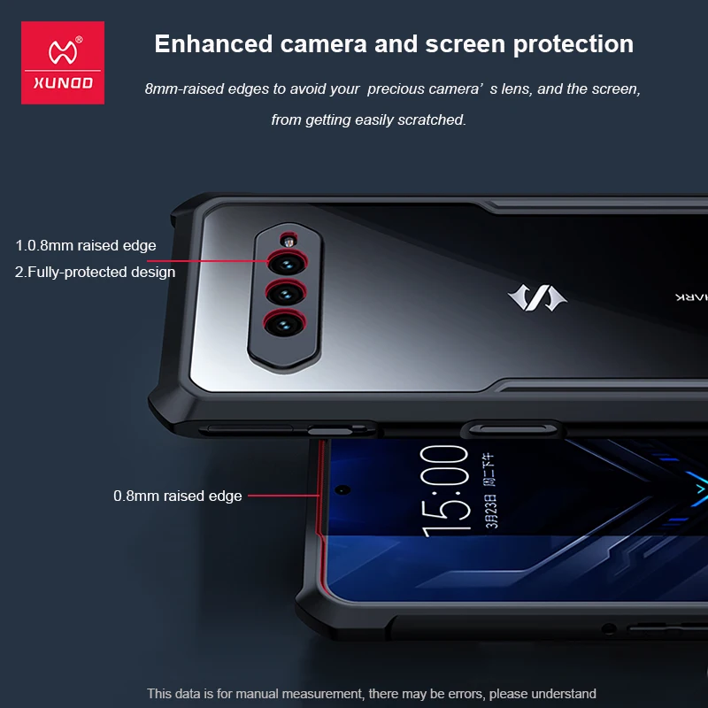 Xundd Case For Black Shark 4 Case Shockproof Protective Clear Bumper Phone Cover For Black Shark 4 4S Pro Case Funda Coque Caso