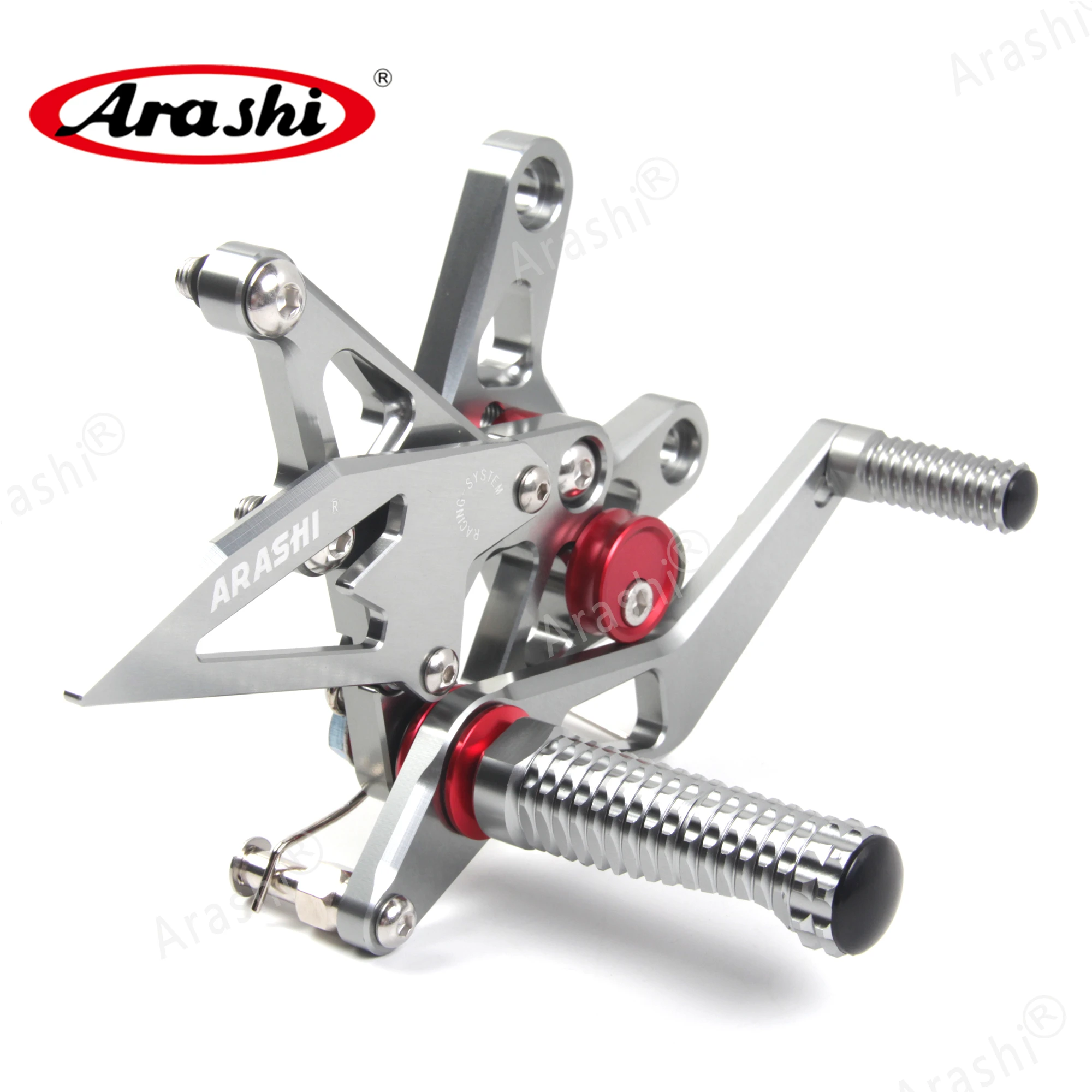 Араши ниндзя ZX6R CNC регулируемая подножка для ног KAWASAKI ZX-6R NINJA 2007 2008 Rearset подставка ZX