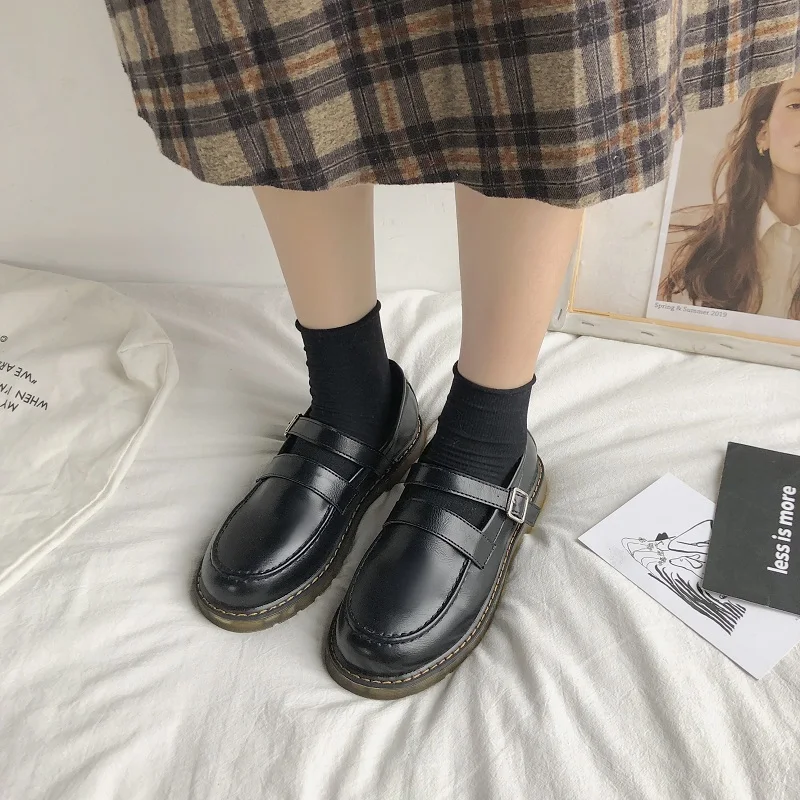 

Natascha Woman 2020 British Style Oxfords Women's Female Footwear Casual Sneaker Round Toe All-match Shallow Mouth Modis Autumn