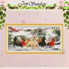 Вышивка крестиком с рисунком лошадей 11CT 14CT, Набор для вышивки крестиком оптом, наборы для вышивки крестиком с животными, вышивка