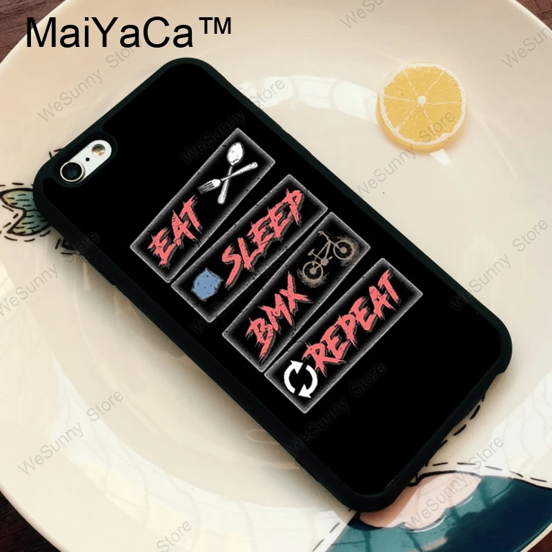 MaiYaCa BMX велосипед Экстремальные виды спорта, ТПУ чехол для iPhone 11 Pro MAX X XR XS MAX 6 6s 7 8 плюс 5S чехол на заднюю панель