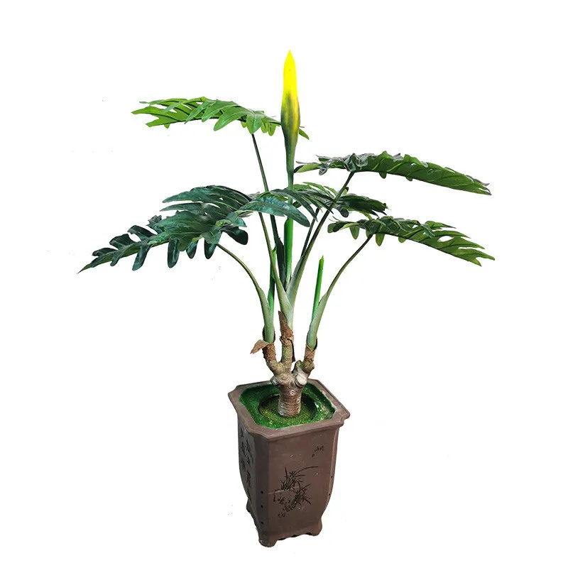 

Simulation Bonsai Fake Tree Green Plants Artificial Big Potted for Interior Home Office Hotel Photography Garden Diy Decoration
