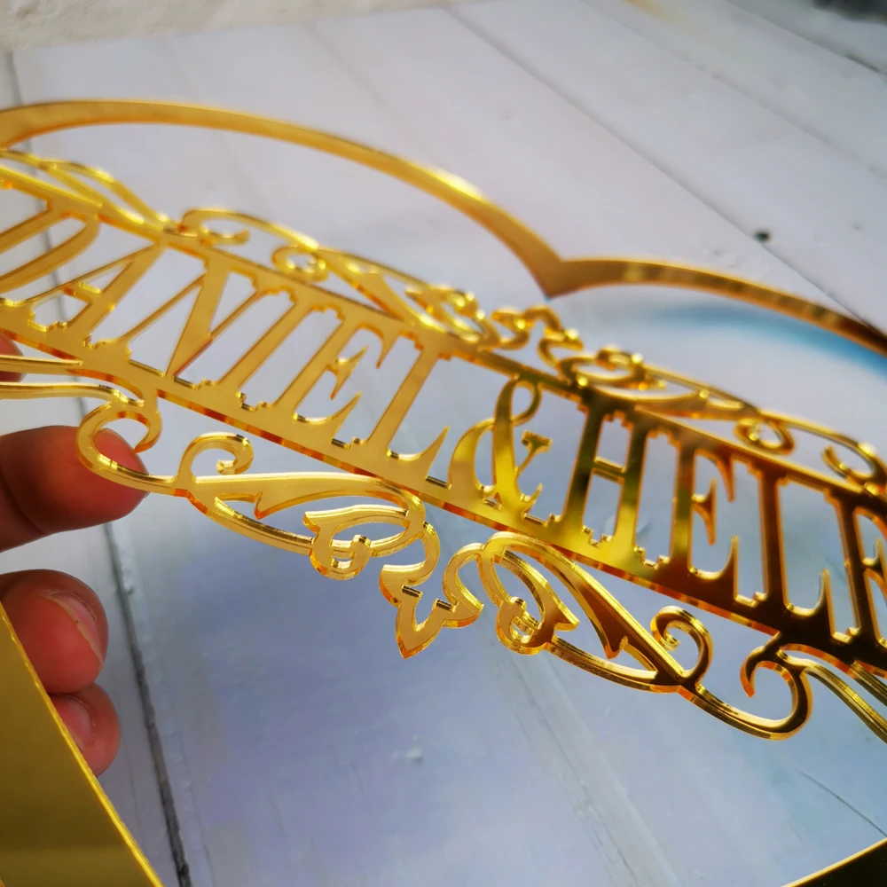 Персонализированный венок на День святого Валентина дверная вешалка с именами