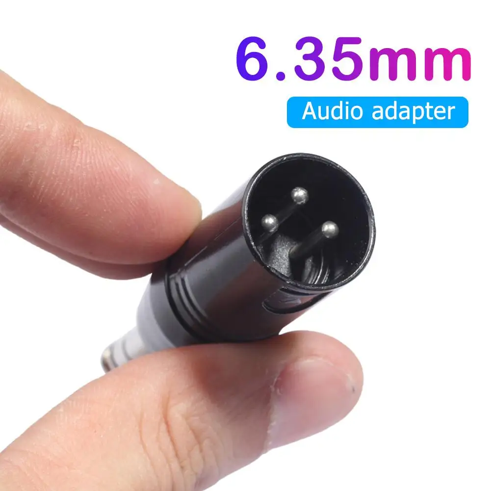 6 35 мм 1/4 &quotмоно штекер к XLR 3Pin аудио разъем 3pin конвертер адаптер разъем|Коннекторы