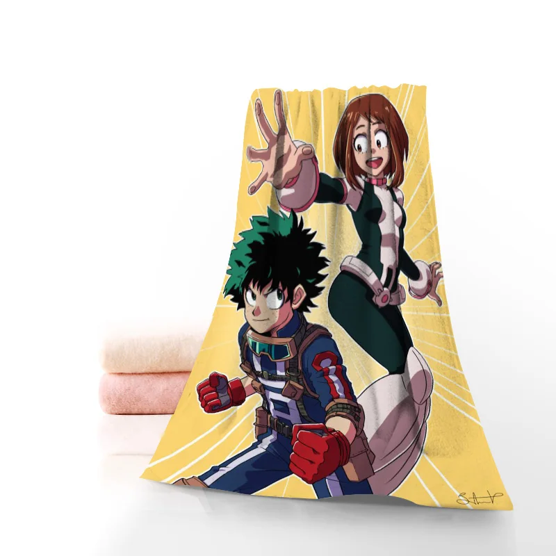 С героями из мультфильма Мой герой академии для ванной Полотенца мочалки