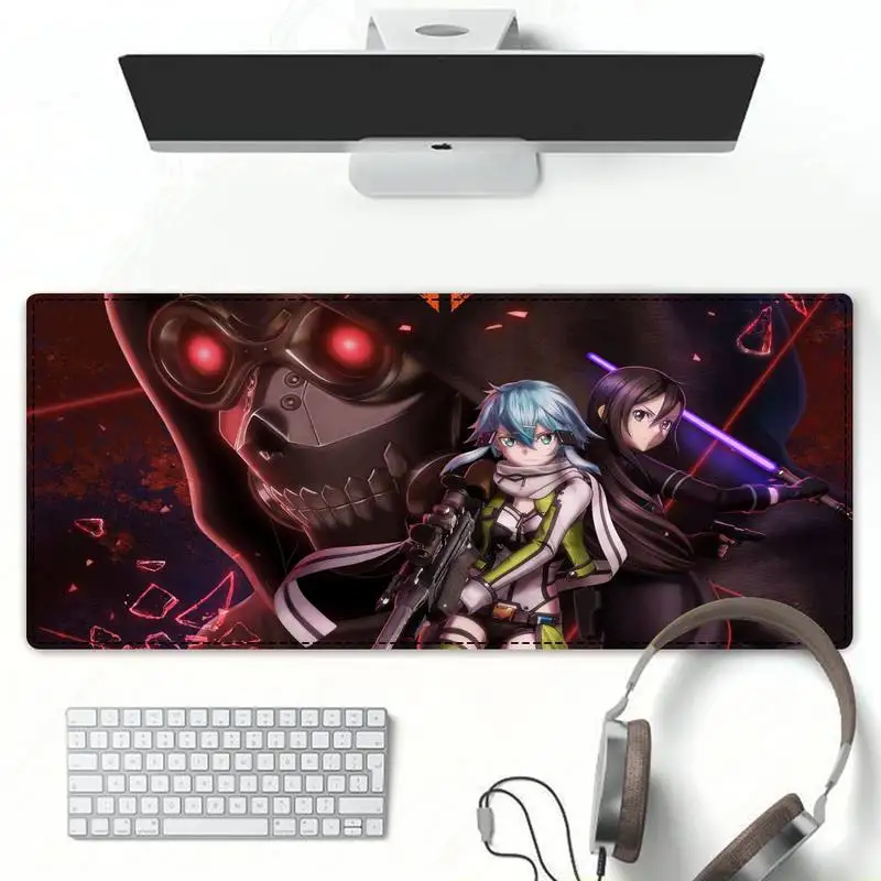 

Sale sword art online Mouse Pad PC Laptop Gamer Mousepad Anime Antislip Mat Keyboard Desk Mat For Overwatch/CS GO