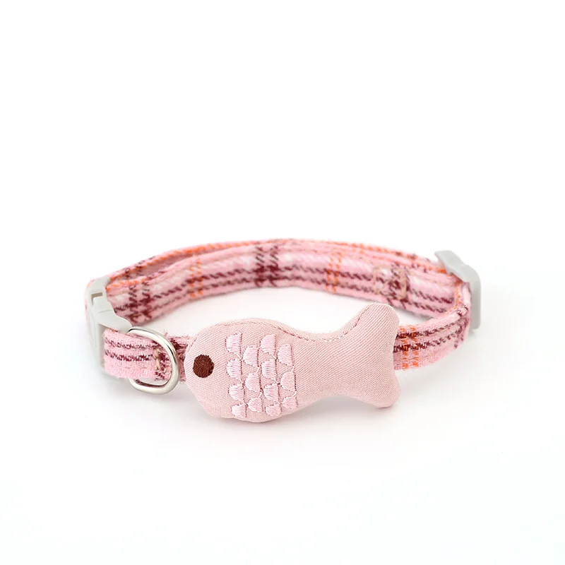 Мягкий рыбный дизайн воротник кошка анти микросхема однотонные и безопасные