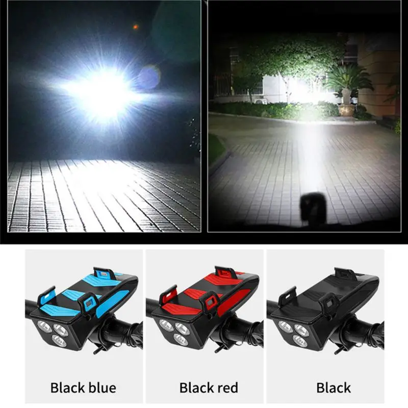 Велосипедный передний светильник держатель для телефона велосипедный звонок