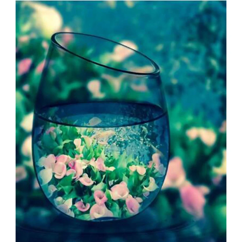 

5D DIY Diamond Painting Landscape Picture Cup Beautiful Picture Square/Round Diamond Cross Stitch Decoration Artwork TX140