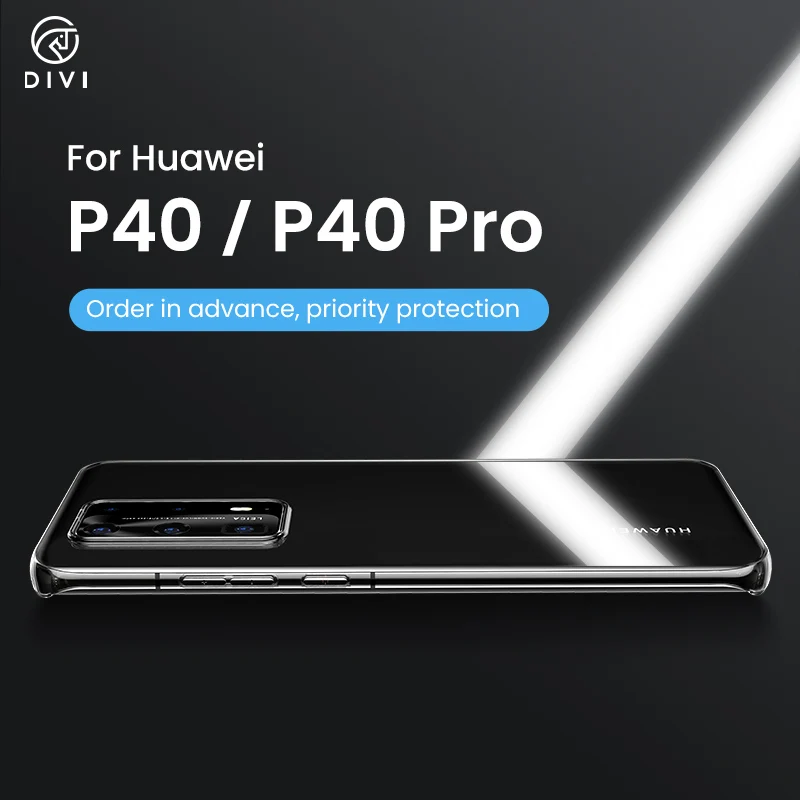 DIVI чехол для телефона huawei P40/P40 Pro Ультратонкий Мягкий силиконовый из ТПУ P40