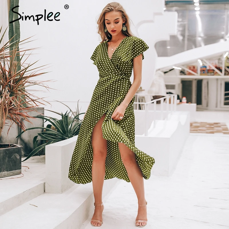Женское длинное платье Simplee летнее привлекательное элегантное винтажное