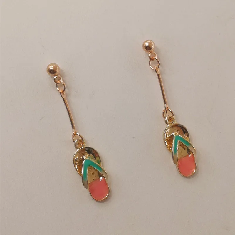 Женские шлепанцы с эмалью смешные и милые модные сандалии в Корейском стиле