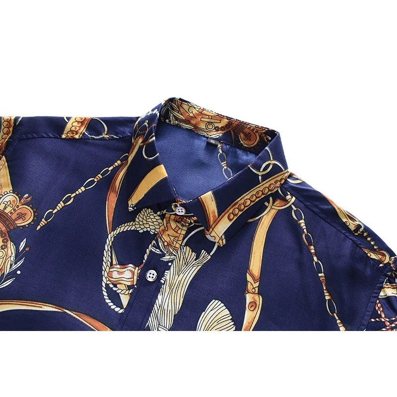 

5XL 6XL 7XL Shirt Men Summer New Fashion Personality Printed Short Sleeve Shirts Men 2021 Casual Plus Size Beach Hawaiian Shirt