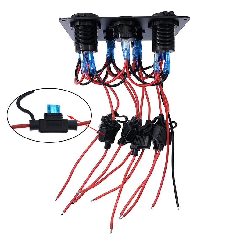 5/8 кнопочная панель тумблера Usb кнопок управления для автомобиля лодка RV грузовик