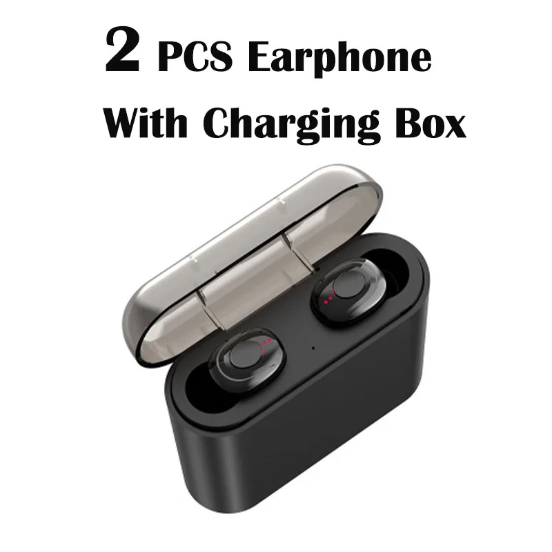 2 Earphones Беспроводной Bluetooth наушники для samsung Galaxy A9 A7 A8 A10 A3 A5 A6 плюс A20e A20 A60 A50 A40 A30 наушники с зарядным устройством - Цвет: 2 Earphones