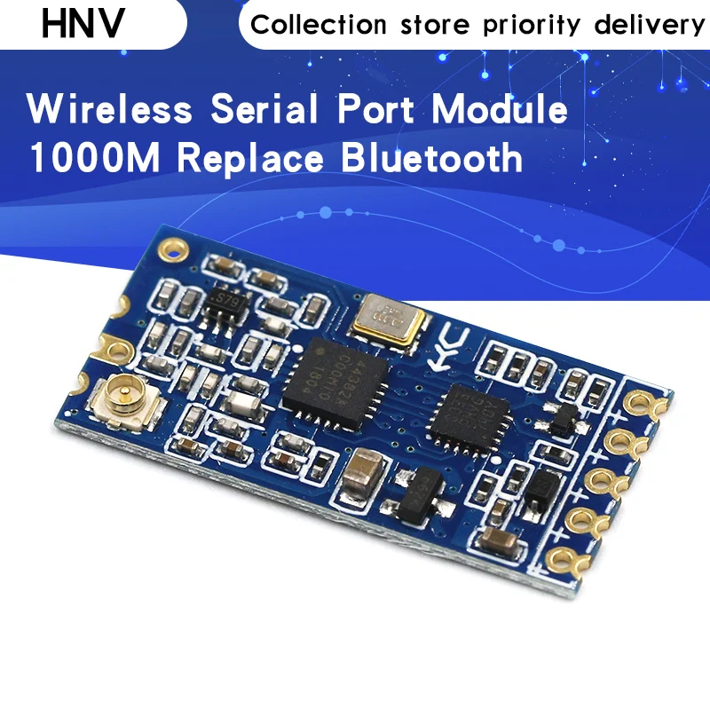 HNV 433Mhz SI4463 HC 12 беспроводной модуль последовательного порта 1000M заменить Bluetooth