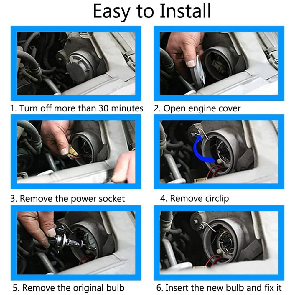 2 шт. автомобильный светильник H7 Авто галогенные лампы туман s 100W 12V Супер белый