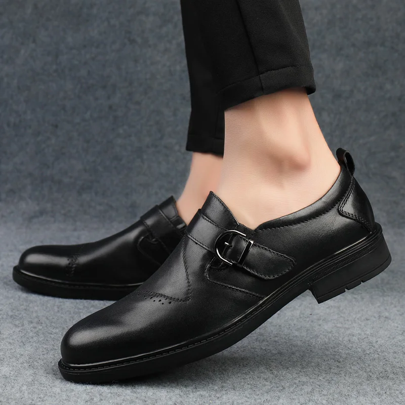 Модные кроссовки из натуральной кожи мужские повседневные уличные Мокасины