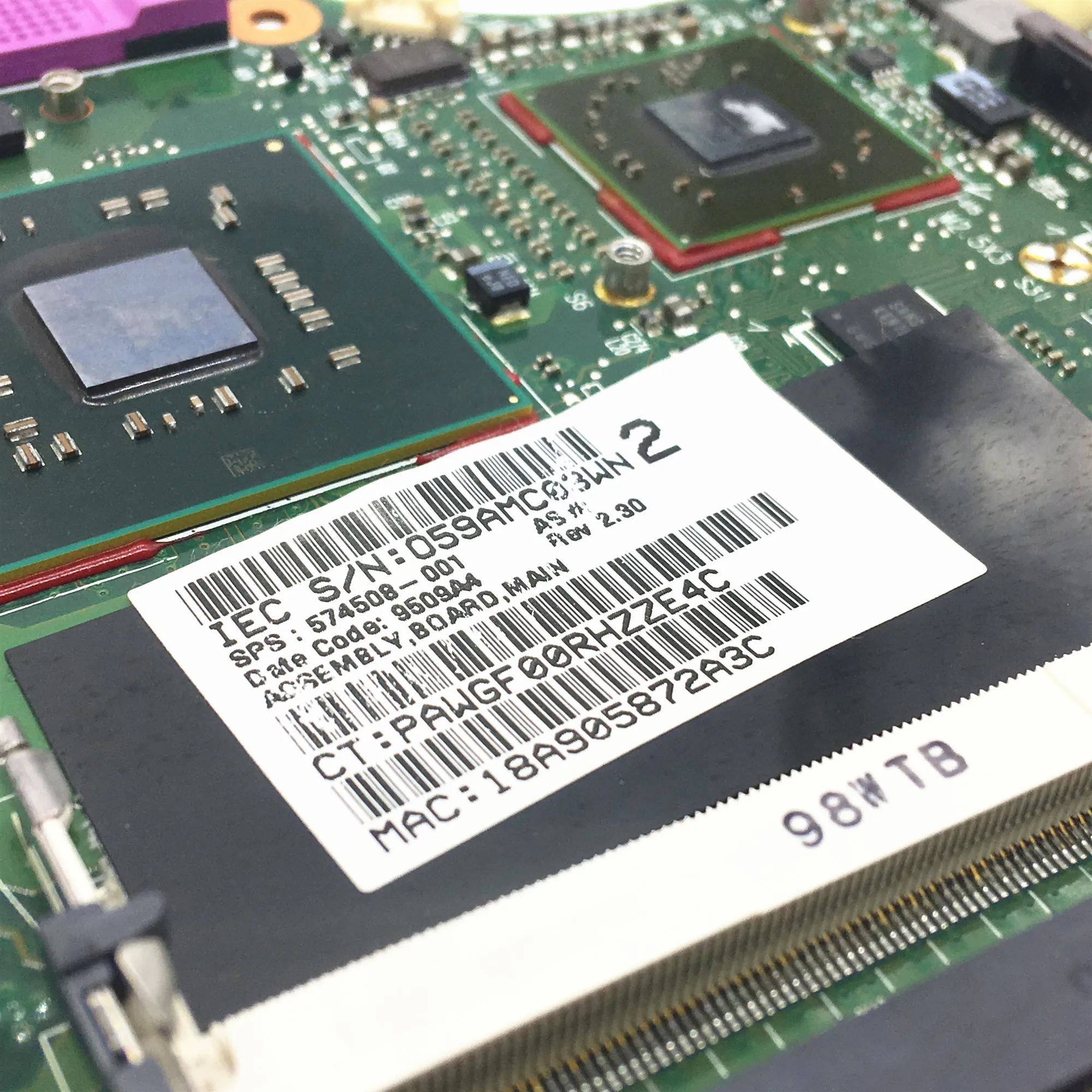 574508-001 материнская плата для hp ProBook 4410s 4411S 4510S 4710 S/w DDR2 Ram 6050A2252701