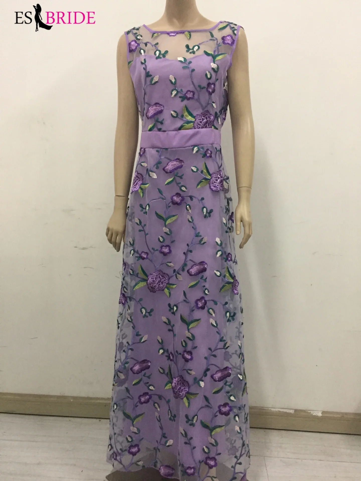 Винтажное платье для особых случаев модное вечернее с цветочной вышивкой