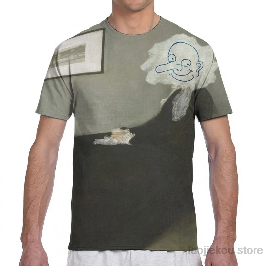 Футболка Мужская/Женская со сплошным принтом с коротким рукавом | Мужская одежда