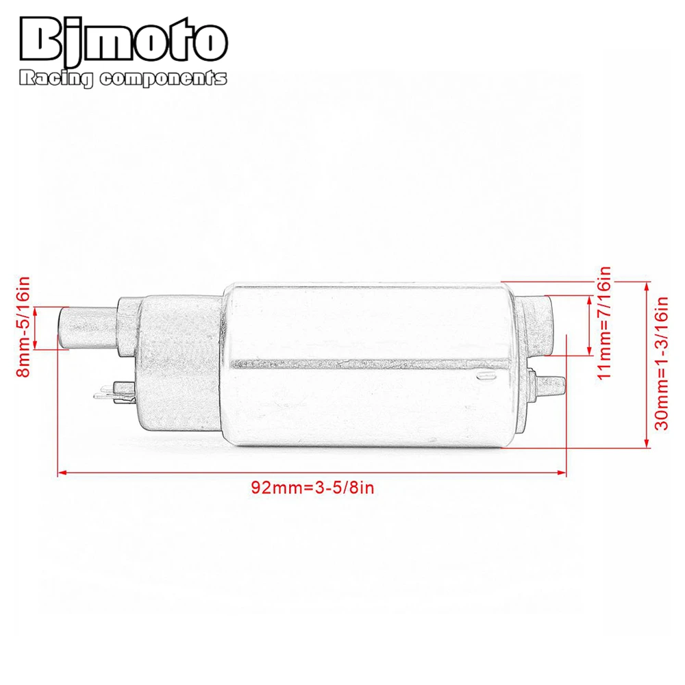 BJMOTO 12V топливный насос для скутера Yamaha YBR250 YBR125 Vino XC 50 XC50 F/G/H XC50D XC50H Classic YBR 125 250 Deluxe