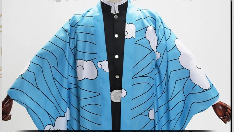 Аниме демон убийца Kimetsu no Yaiba Urokodaki Sakonji Kamado Tanjirou плащ униформа косплей костюм хаори кимоно для Хэллоуина