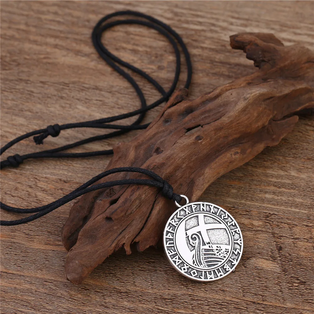 Религиозный супернатуральный крестовый поход LIKGREAT круглый кулон ожерелье руны