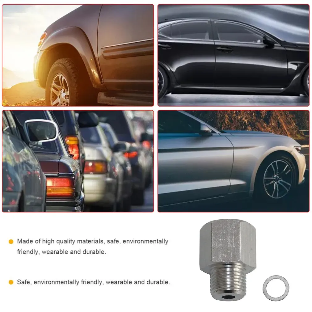 

pcmos Oil Pressure Sensor Adapter LS Engine Swap Male M16x1.5 Female 1/8 NPT LS1 Set Repair Tool Accessories for Car New Sliver