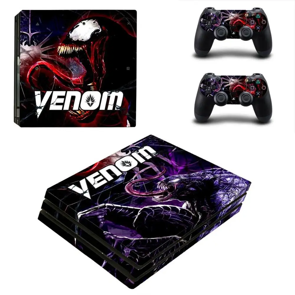 Venom PS4 Pro стикер s PS 4 Play станция виниловые наклейки на кожу Pegatinas для playstation консоль