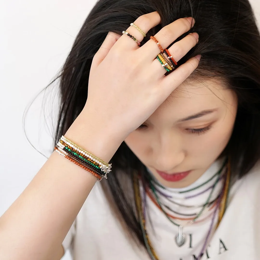 FFWFF Diy Регулируемые браслеты из натурального камня с кристаллами для женщин Шарм