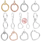 Цепочка с подвеской в виде сердца из серебра 925 пробы для браслета