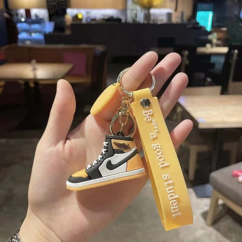 

Creative aj basketball shoes key chain pendant cute school bag key chain pendant car key chain small ornaments wholesale