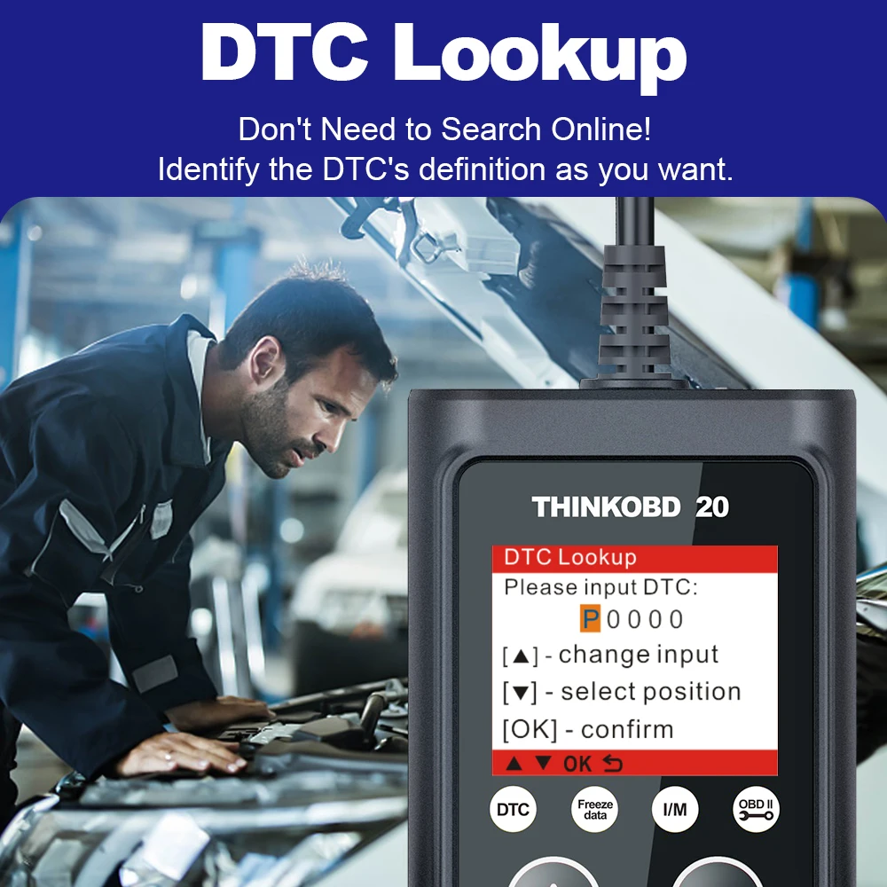 THINKCAR THINKOBD 20 OBD2 автомобильный диагностический инструмент для Toyota помощи при