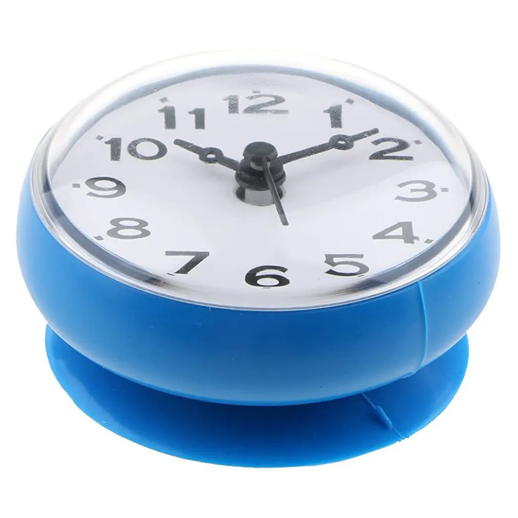 

Kitchen Bathroom Wall Clock Waterproof Silent Shower Hanging Decor Wall Clocks With Suckers Home Decoration