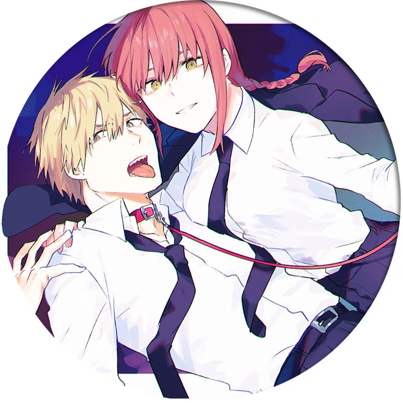 Anime Chainsaw Man Badge Makima Brooch Pin Cosplay Badges For Cloth Backpack Accessories