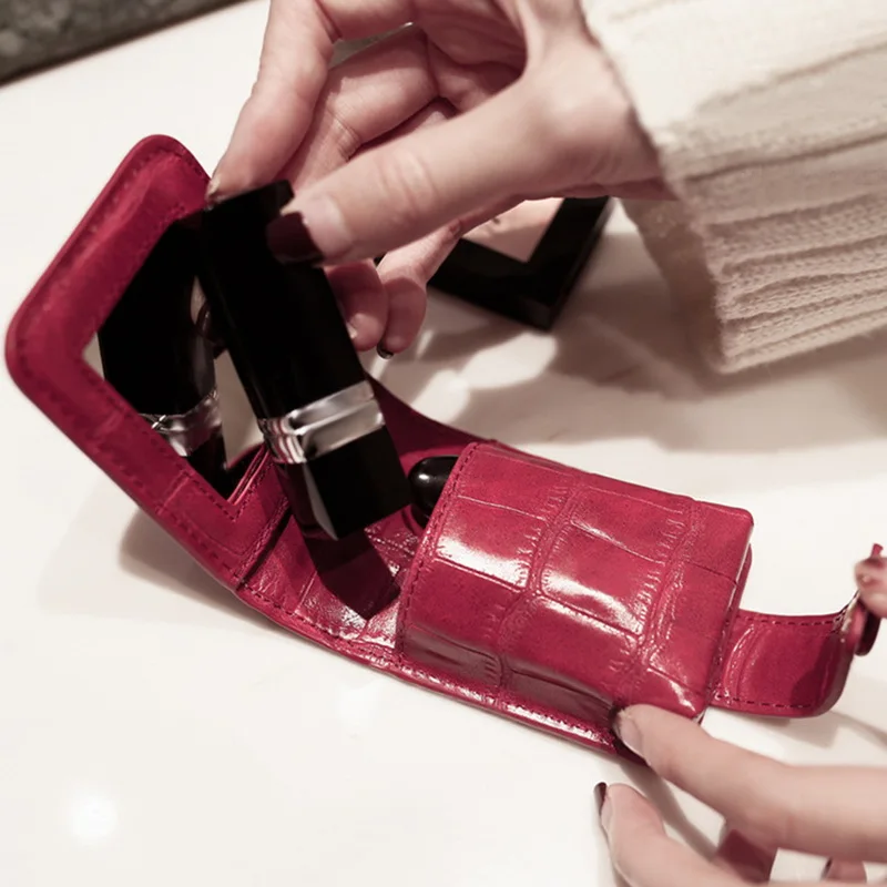 Adisputent новинка косметичка с зеркалом дорожная сумка органайзер ПУ портативный