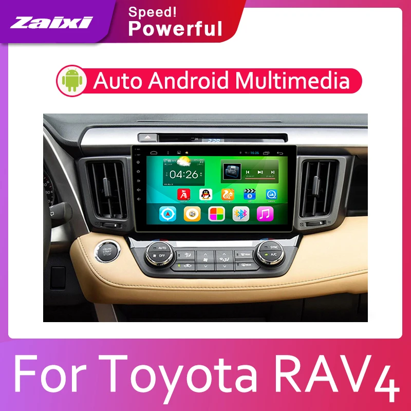 ZaiXi 2din автомобильный мультимедийный Android Автомагнитола для Toyota RAV4 XA40 2012 ~ 2018 Bluetooth