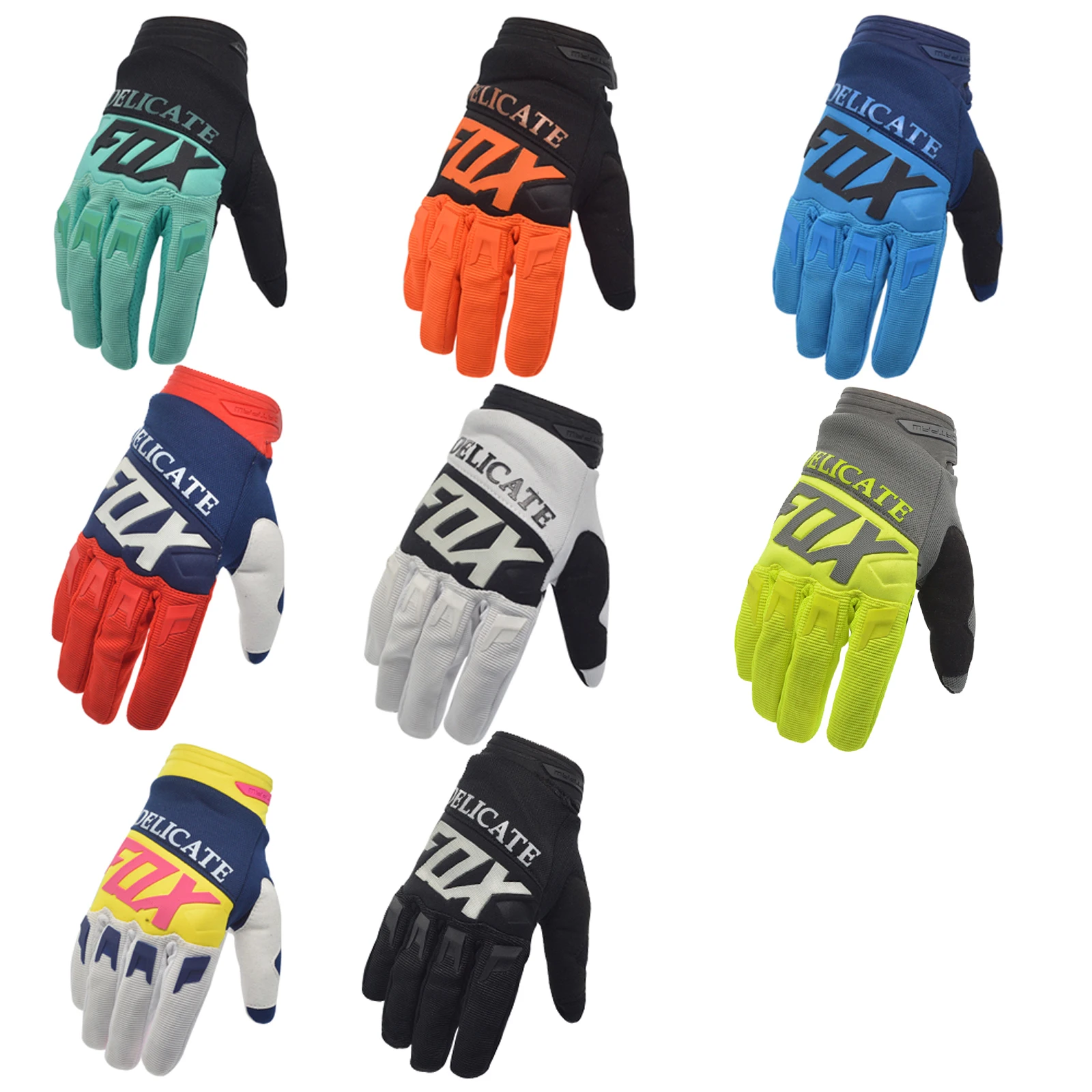 

360 Raner Racing Gloves MTB BMX Bicycle Motocross MX Delicate Fox Dirt Bike Cycling DH Downhill Motorcycle Luva Guantes Gant