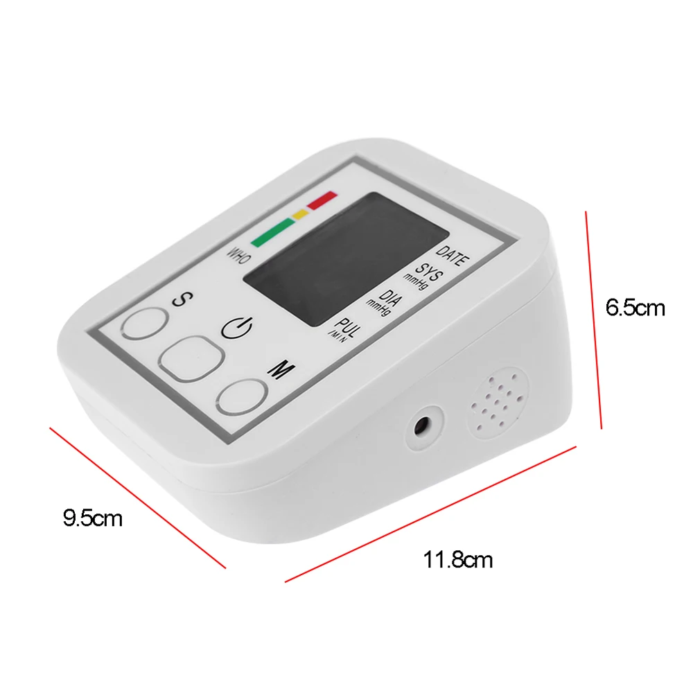 

Portable Household Arm Band Type Sphygmomanometer Blood Pressure Monitor LCD Tonometer Accurate Measurement Blood Pressure