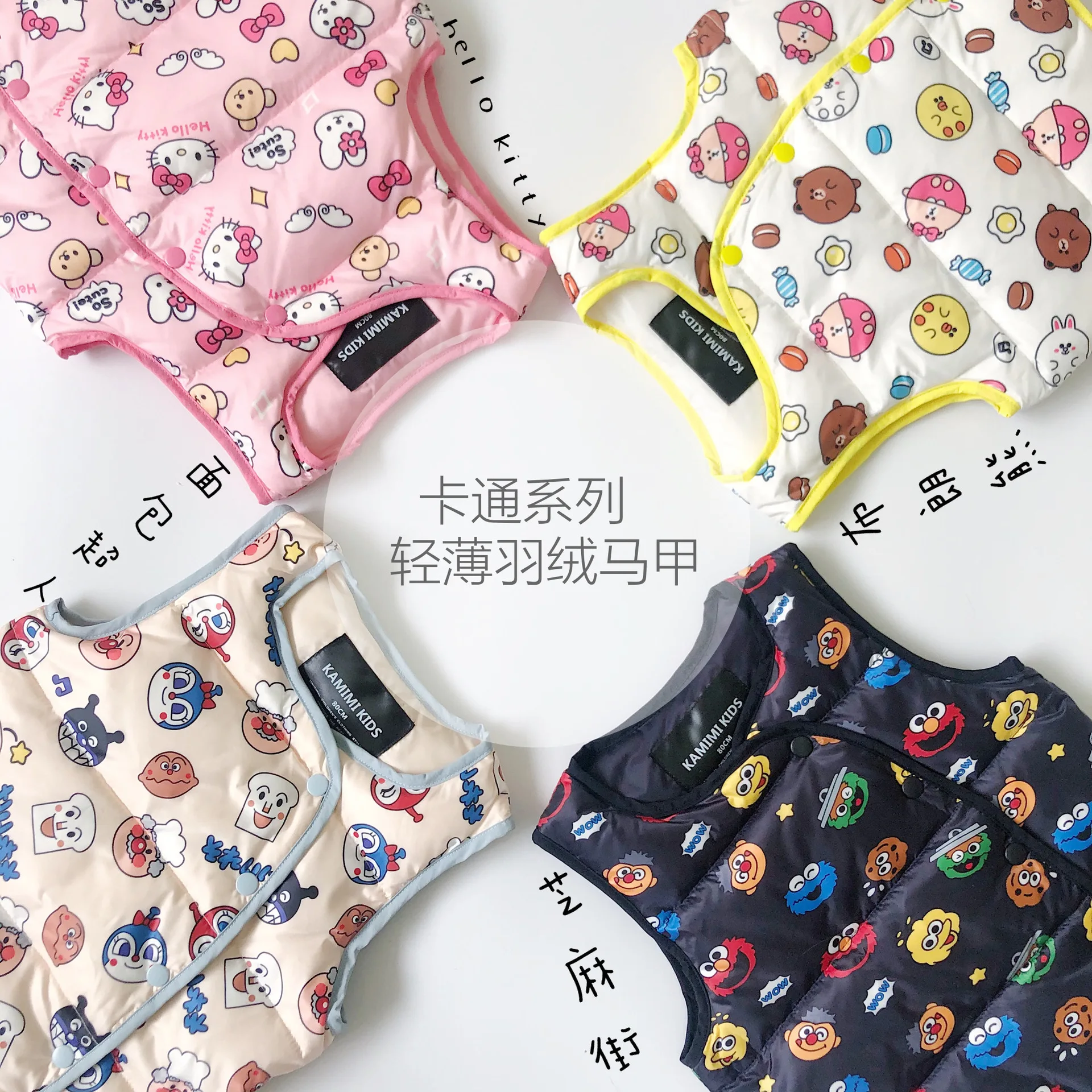 Tonytaobaby/Новинка Сезон Зима Одежда для мальчиков и девочек с героями мультфильмов