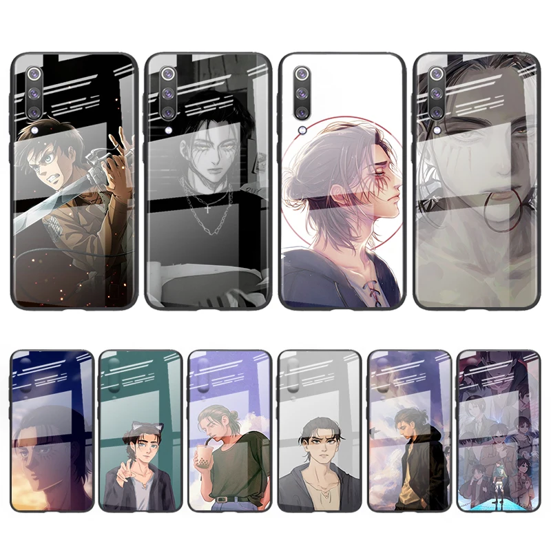 

Tempered Glass Cover Attack on Titan Eren Jaeger For Xiaomi Mi 11 11i 10T CC9E CC9 9T Note 10 Ultra Pro Lite 5G Phone Case