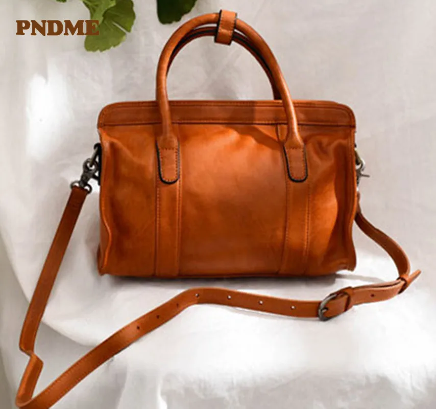 

Fashion casual retro natural Genuine leather ladies handbags luxury soft genuine leather big travel shoulder messenger bag