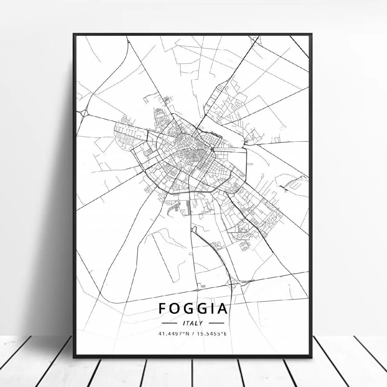 Болонья фоггия Неаполь падуа Турин Верона Италия карта холст художественный