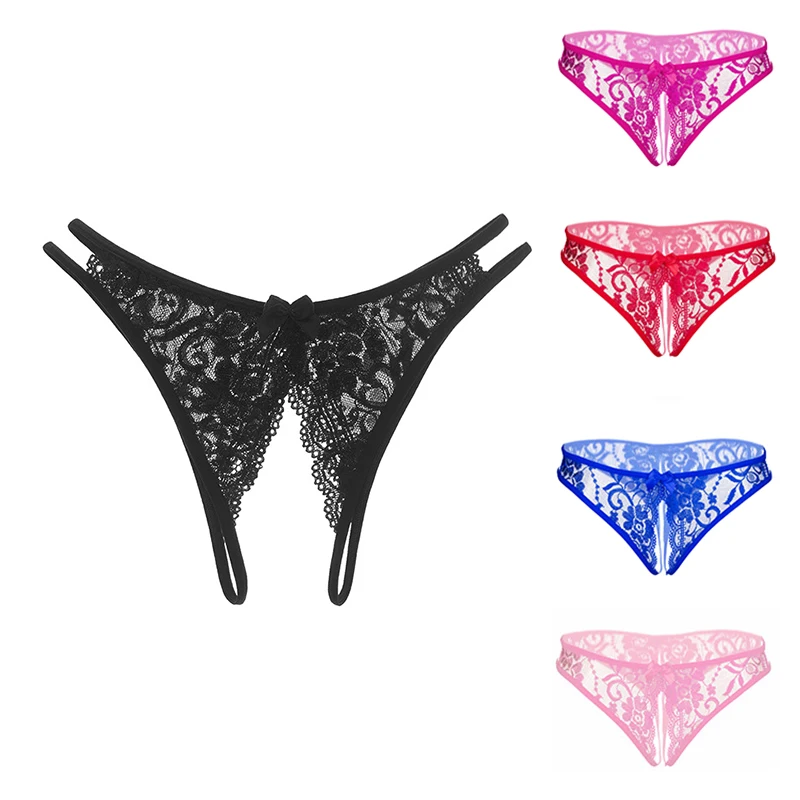 Женское сексуальное нижнее белье Эротические трусики с открытой промежностью