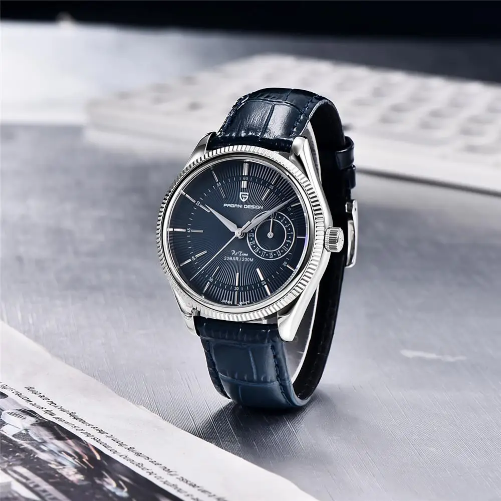 2021 New Pagani Design Top Luxury Men's 200m Waterproof Quartz Clock Sapphire Mechanical Second Walking Quartz Watch Relogio enlarge