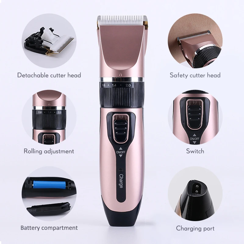 Электрическая машинка для стрижки кошек и собак профессиональная с низким